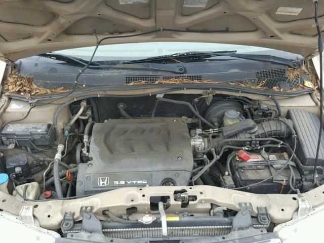 2HKRL1867YH557385 - 2000 HONDA ODYSSEY EX GOLD photo 7