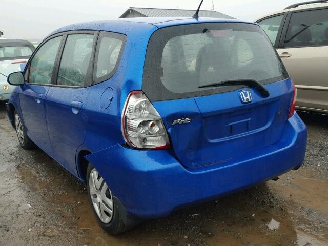 JHMGD38458S017872 - 2008 HONDA FIT BLUE photo 3