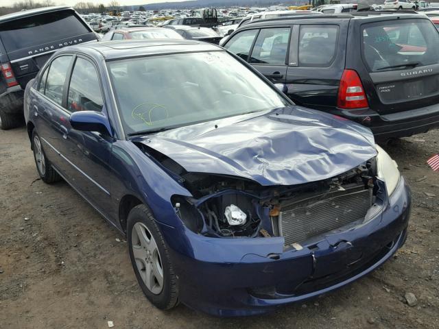 2HGES26825H559854 - 2005 HONDA CIVIC EX BLUE photo 1