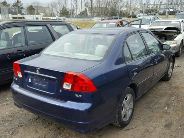 2HGES26825H559854 - 2005 HONDA CIVIC EX BLUE photo 4