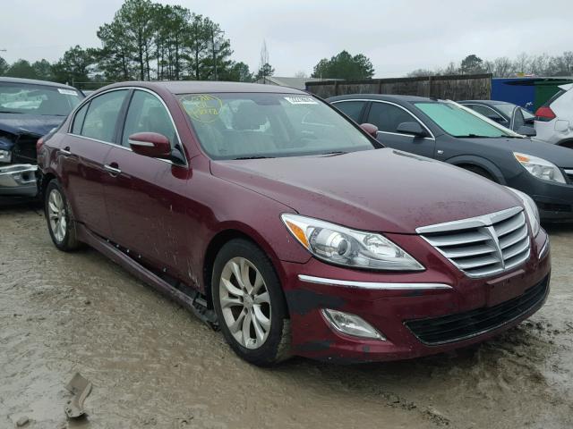 KMHGC4DD8DU233967 - 2013 HYUNDAI GENESIS 3. MAROON photo 1