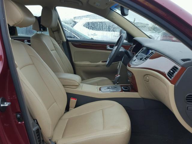 KMHGC4DD8DU233967 - 2013 HYUNDAI GENESIS 3. MAROON photo 5