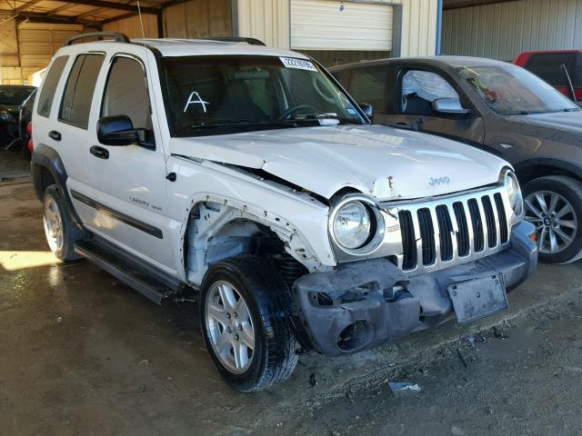 1J4GK48K42W123378 - 2002 JEEP LIBERTY SP WHITE photo 1