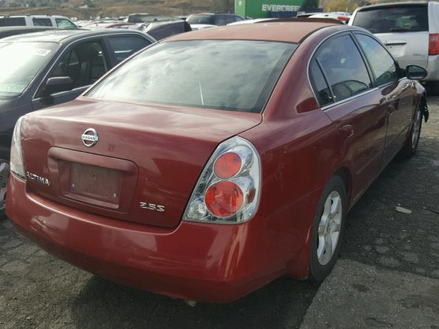 1N4AL11D95N468442 - 2005 NISSAN ALTIMA S BURGUNDY photo 4