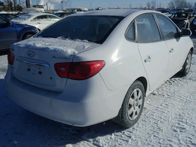 KMHDU4BD3AU086570 - 2010 HYUNDAI ELANTRA BL WHITE photo 4