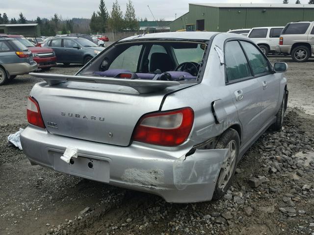 JF1GD29662G524758 - 2002 SUBARU IMPREZA WR SILVER photo 4