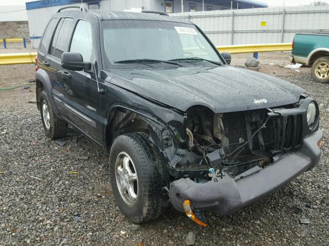 1J4GL48K64W223269 - 2004 JEEP LIBERTY SP BLACK photo 1