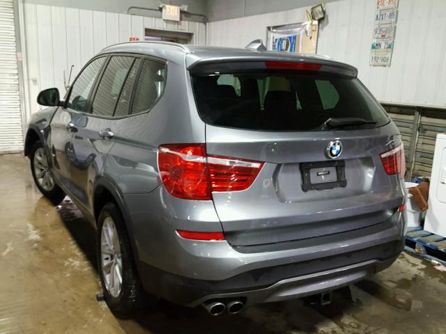 5UXWX9C59G0D88312 - 2016 BMW X3 XDRIVE2 Szary zdjęcie 3
