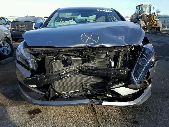 5NPE24AF0HH483658 - 2017 HYUNDAI SONATA SE SILVER photo 9