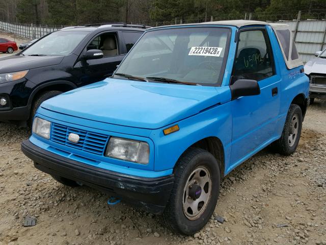 2CNBE18U8N6937986 - 1992 GEO TRACKER BLUE photo 2