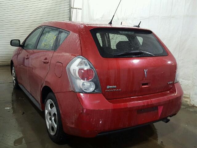 5Y2SP67839Z449331 - 2009 PONTIAC VIBE RED photo 3