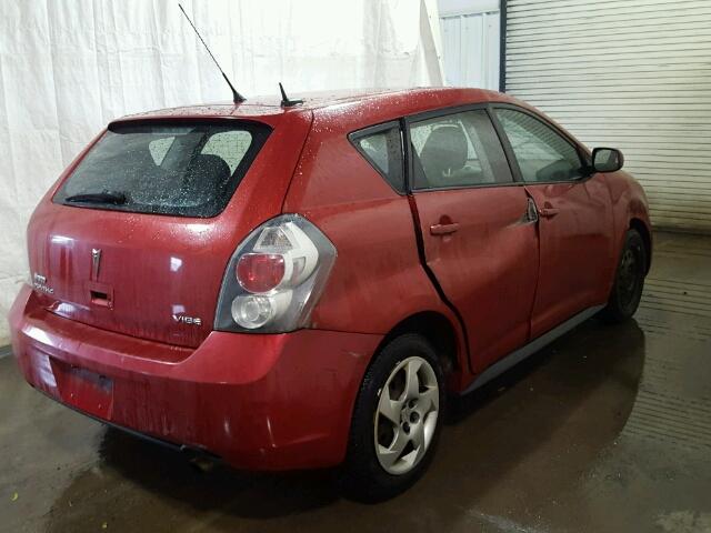 5Y2SP67839Z449331 - 2009 PONTIAC VIBE RED photo 9