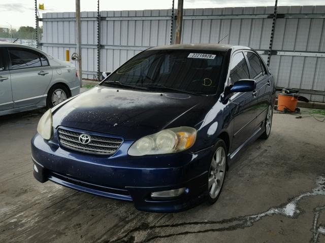 2T1BY32E96C550887 - 2006 TOYOTA COROLLA XR BLUE photo 2