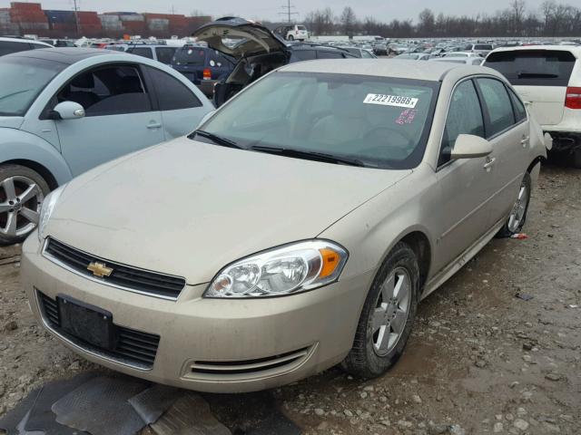 2G1WT57K391239235 - 2009 CHEVROLET IMPALA 1LT TAN photo 2