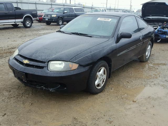 1G1JC12F957100494 - 2005 CHEVROLET CAVALIER BLACK photo 2