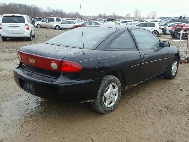 1G1JC12F957100494 - 2005 CHEVROLET CAVALIER BLACK photo 4