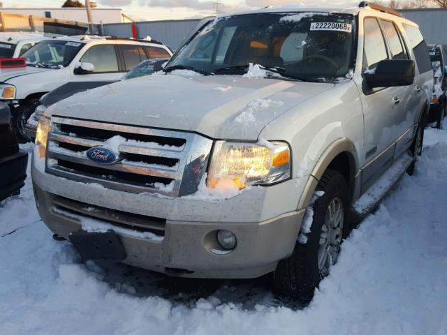 1FMFK18588LA57627 - 2008 FORD EXPEDITION WHITE photo 2