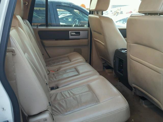 1FMFK18588LA57627 - 2008 FORD EXPEDITION WHITE photo 6