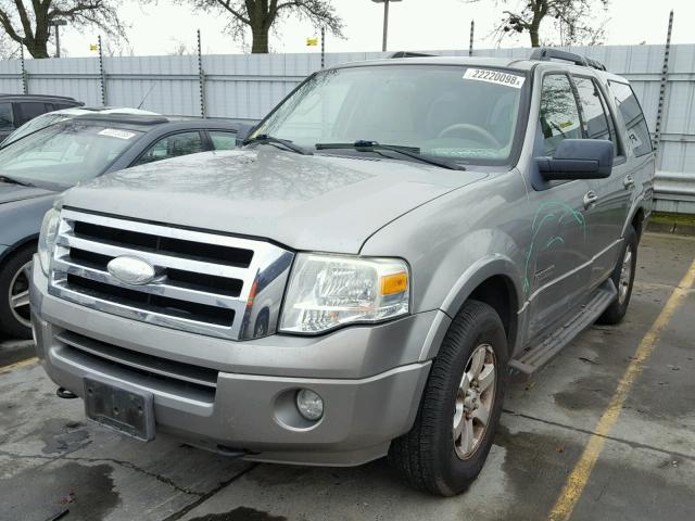 1FMFU16598LA65586 - 2008 FORD EXPEDITION SILVER photo 2