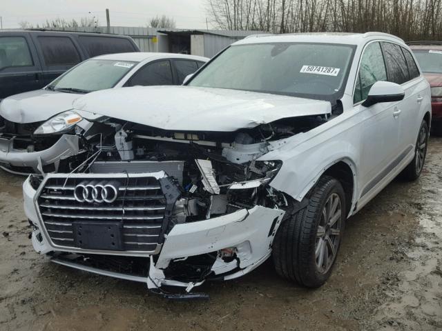 WA1LAAF70HD054319 - 2017 AUDI Q7 PREMIUM WHITE photo 2