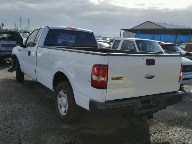 1FTRF12W88KB17743 - 2008 FORD F150 WHITE photo 3