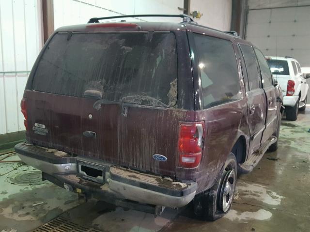 1FMEU18W8VLC18469 - 1997 FORD EXPEDITION MAROON photo 4