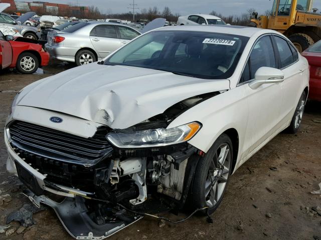 3FA6P0D97DR229267 - 2013 FORD FUSION TIT WHITE photo 2