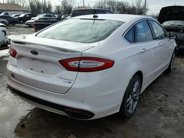 3FA6P0D97DR229267 - 2013 FORD FUSION TIT WHITE photo 4