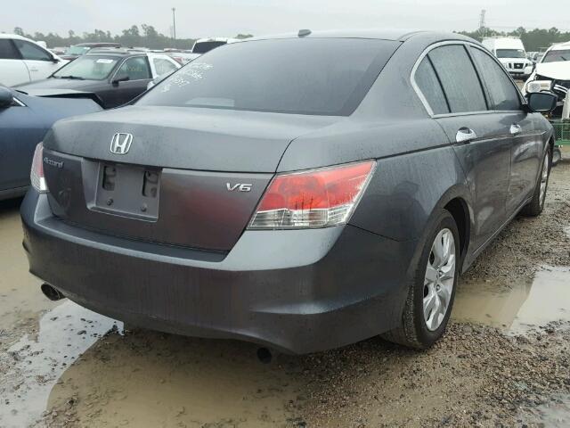 1HGCP36869A012797 - 2009 HONDA ACCORD EXL SILVER photo 4