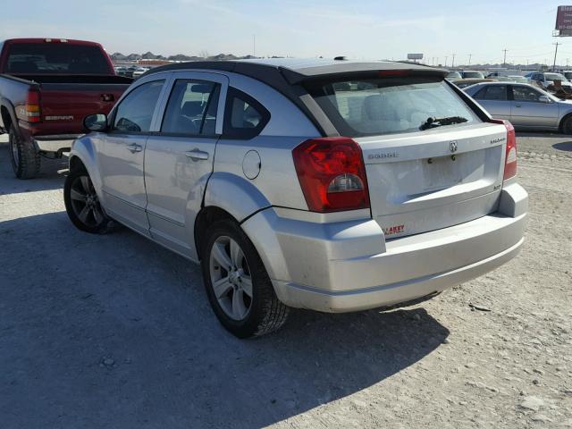 1B3CB4HA1AD552095 - 2010 DODGE CALIBER SX SILVER photo 3