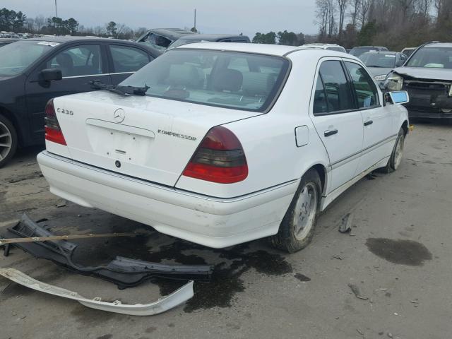 WDBHA24G7XA766894 - 1999 MERCEDES-BENZ C 230 WHITE photo 4