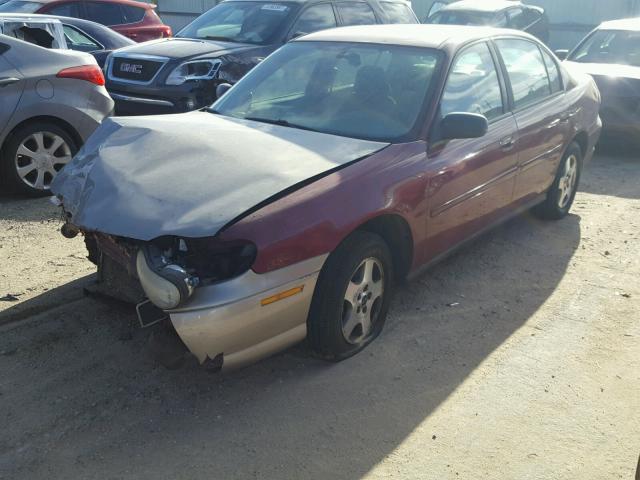 1G1ND52F94M687768 - 2004 CHEVROLET CLASSIC MAROON photo 2