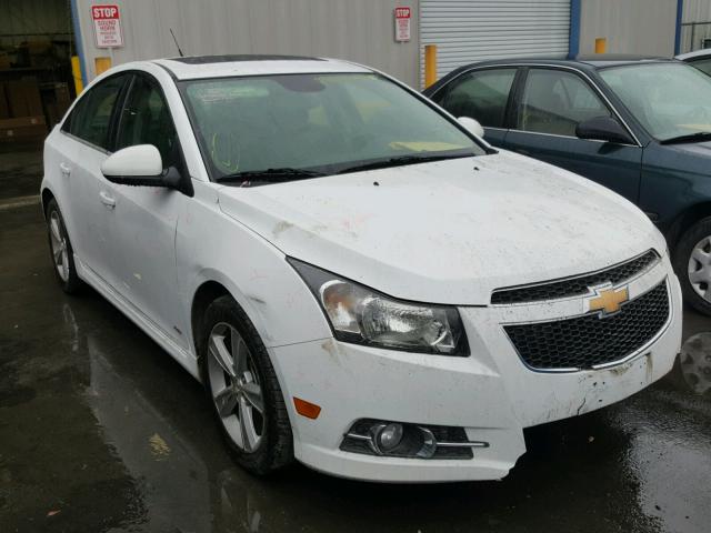 1G1PE5SB4E7411484 - 2014 CHEVROLET CRUZE LT WHITE photo 1