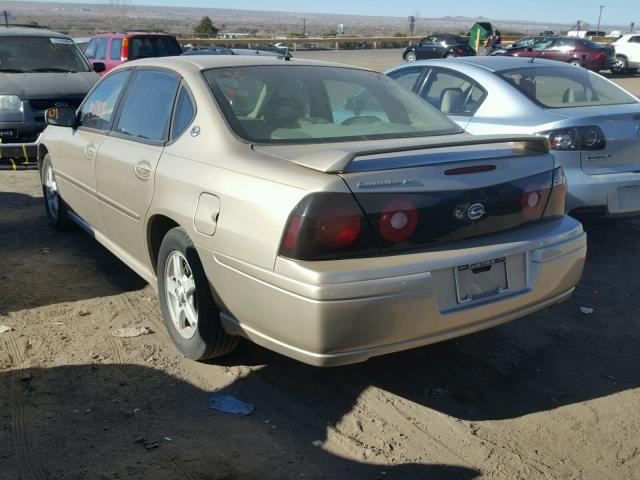 2G1WH52K359231365 - 2005 CHEVROLET IMPALA LS GOLD photo 3