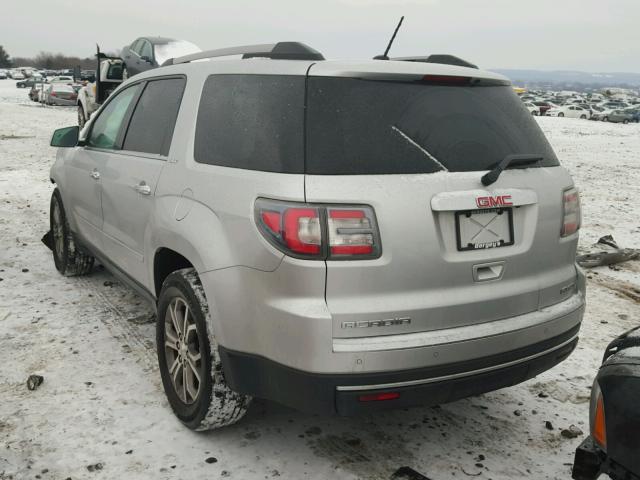 1GKKVRKD1DJ224218 - 2013 GMC ACADIA SLT SILVER photo 3