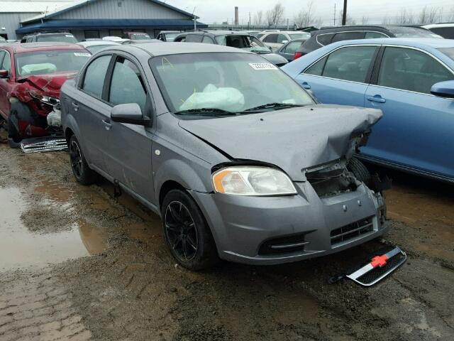 KL1TD56638B015030 - 2008 CHEVROLET AVEO BASE GRAY photo 1