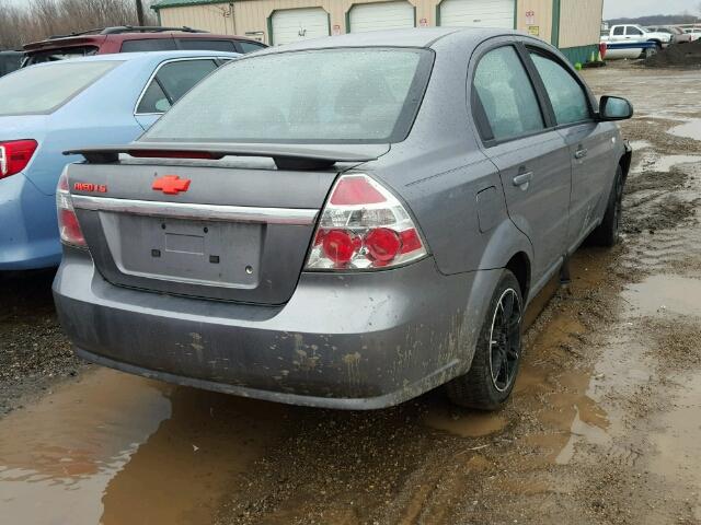 KL1TD56638B015030 - 2008 CHEVROLET AVEO BASE 灰色 照片 4