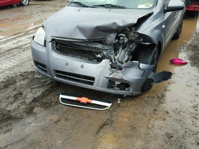 KL1TD56638B015030 - 2008 CHEVROLET AVEO BASE 灰色 照片 9