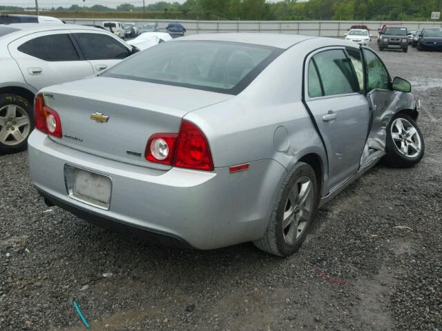 1G1ZC5E02AF199550 - 2010 CHEVROLET MALIBU 1LT SILVER photo 4