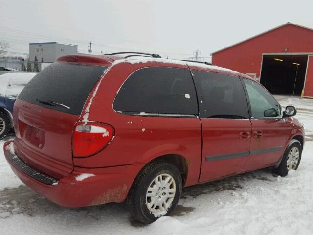 1D4GP24R46B724997 - 2006 DODGE GRAND CARA RED photo 4