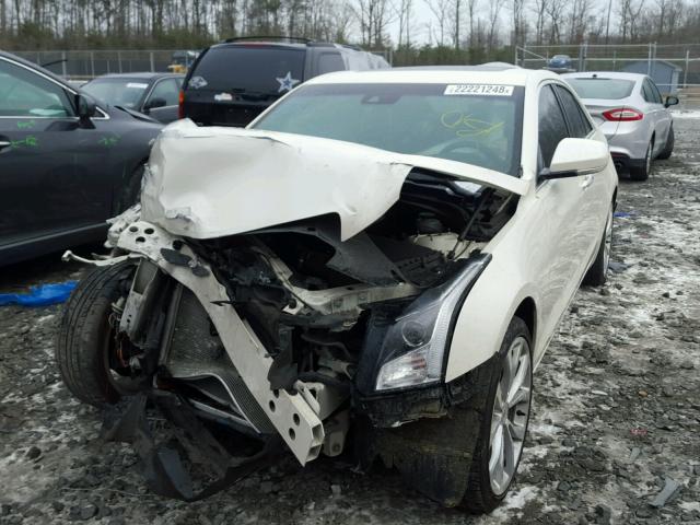 1G6AL5S36D0123231 - 2013 CADILLAC ATS PREMIU WHITE photo 2