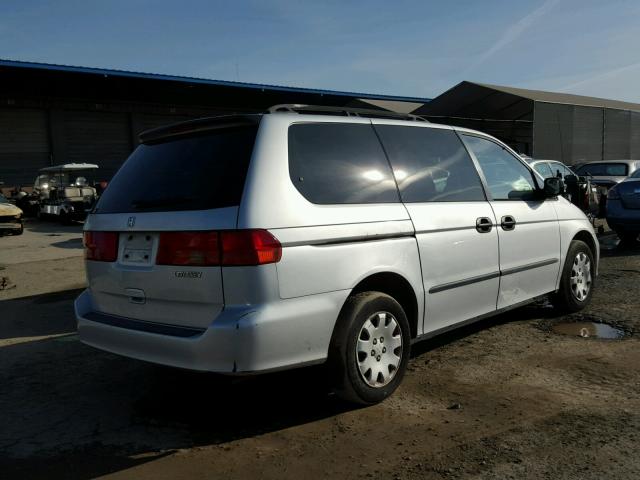 2HKRL185X1H589535 - 2001 HONDA ODYSSEY LX SILVER photo 4