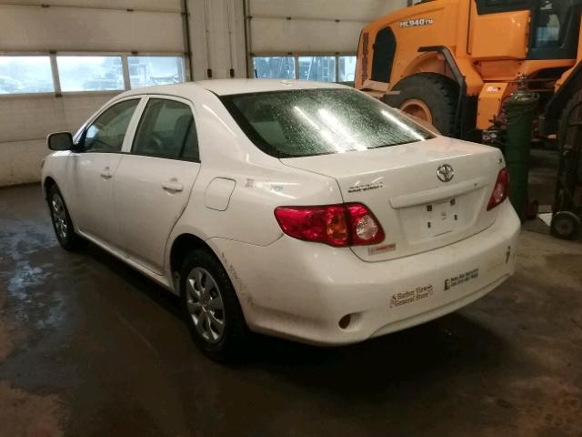 1NXBU4EE4AZ188892 - 2010 TOYOTA COROLLA BA WHITE photo 3