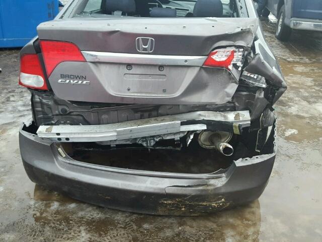 19XFA1F6XBE029587 - 2011 HONDA CIVIC LX-S GRAY photo 9