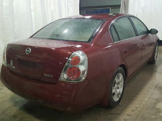 1N4AL11D55C950014 - 2005 NISSAN ALTIMA S RED photo 4