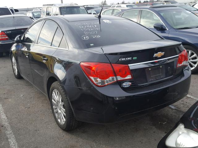 1G1PJ5SC7C7258407 - 2012 CHEVROLET CRUZE ECO BLACK photo 3