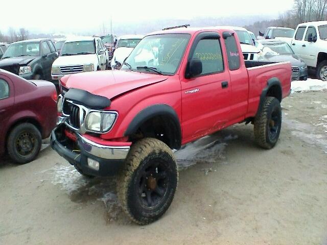 5TEWN72N51Z846302 - 2001 TOYOTA TACOMA XTR RED photo 2