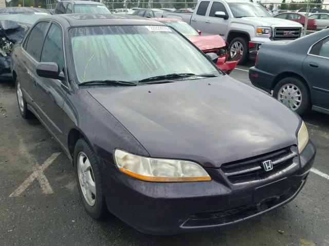 1HGCG6678WA088235 - 1998 HONDA ACCORD EX PURPLE photo 1