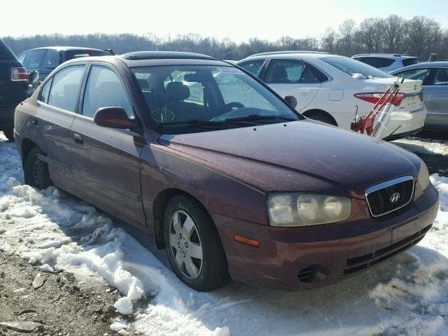 KMHDN45D31U226609 - 2001 HYUNDAI ELANTRA GL MAROON photo 1