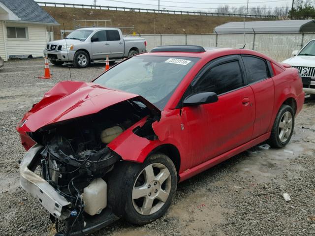 1G8AW18B17Z163352 - 2007 SATURN ION LEVEL RED photo 2